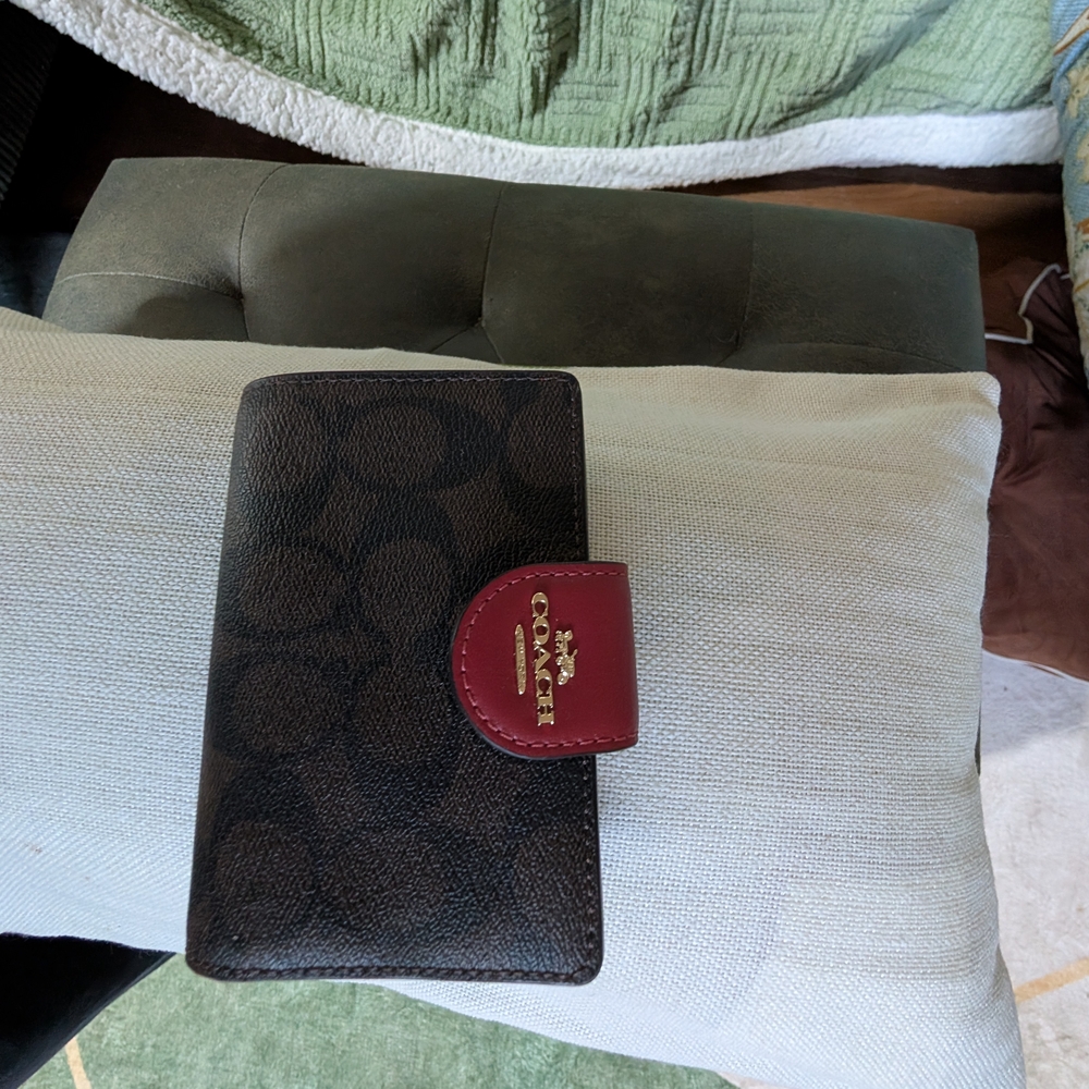 Coach Brown and Red Wallet